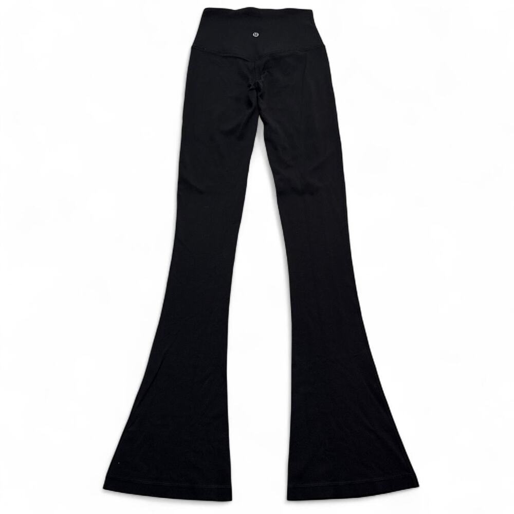 Lululemon black flare leggings size 2